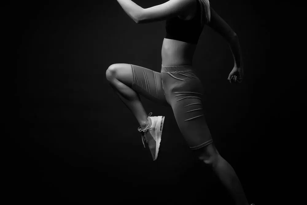 woman working out.